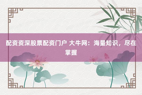 配资资深股票配资门户 大牛网：海量知识，尽在掌握