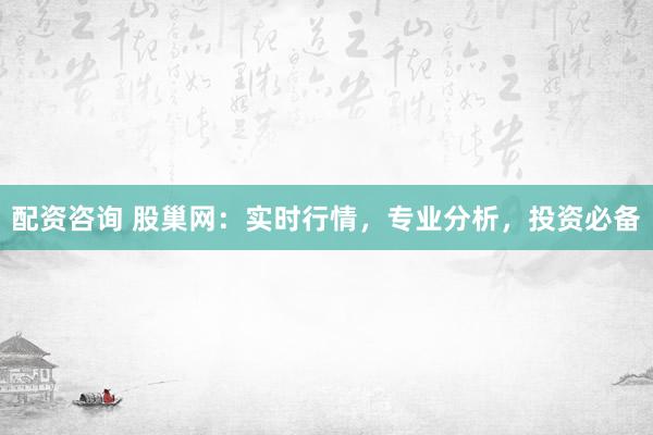 配资咨询 股巢网：实时行情，专业分析，投资必备