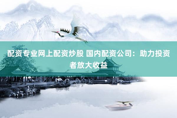 配资专业网上配资炒股 国内配资公司：助力投资者放大收益